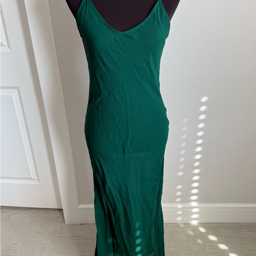 Reformation Green Floral Midi Dress - Picture 7 of 7